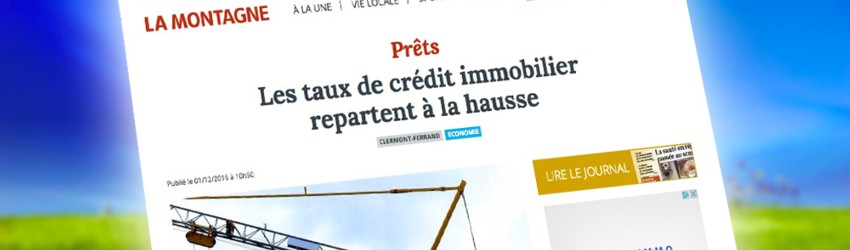 Les taux de crédit immobilier repartent à la hausse